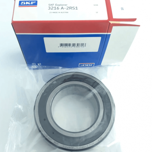 3216 2RS1 - SKF, Double row angular contact ball bearing with seals or shields, 80x140x44.4