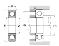 S6901 LLB - Stainless Steel Radial Bearing (CN clearance) - 12x24x6