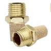 Air Pneumatic Mufflers, 1/4" Male Thread Sintered Brass Exhaust Muffler Silencer, Pk-10 Pcs