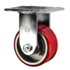 4" Rigid Caster - Polyurethane Tread Metal Wheel - 700 lbs Capacity