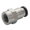 PCF6-02 NPT (R 1/4) Push to Connect Composite Air Fitting - Male Straight - BLCH