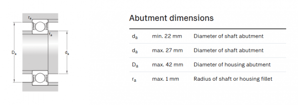 Captura de pantalla 2026-01-21 221438 W 6303-2RS1, Stainless steel deep groove ball bearing with integral sealing.
