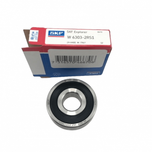 W 6303-2RS1, Stainless steel deep groove ball bearing with integral sealing.