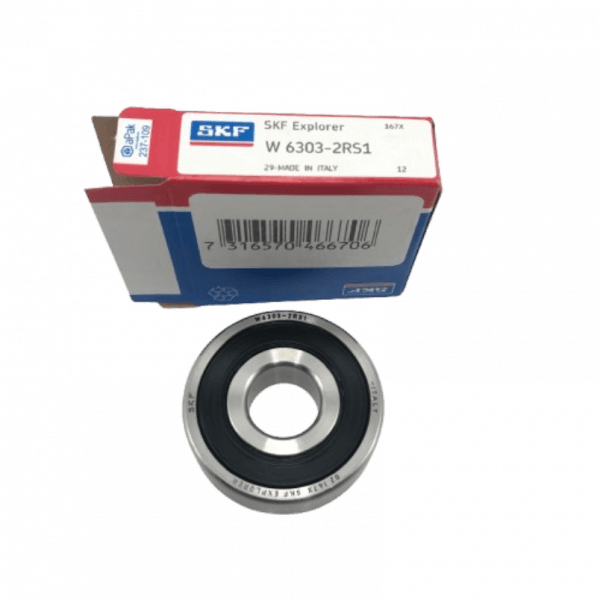 W 6303-2RS1 W 6303-2RS1, Stainless steel deep groove ball bearing with integral sealing.