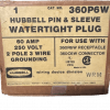 HUBBELL 360P6W 60 Amp 250 Volt 3 Wire Pin & Sleeve Plug