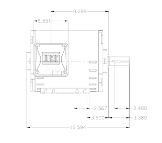 00718OT3E213T-S, WEG - Three-Phase General Purpose Motor, 7.5 HP, 213/5T Frame, 230/460V AC Voltage, 1800 Nameplate RPM