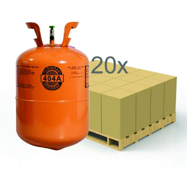 gas 404A - 20 pallet R-404a Refrigerant 24 LB (20 cans for pallet)