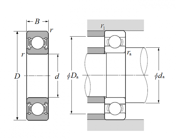 6020LLC3 - 1150_S 6020LLB - NTN Deep Groove Ball Bearing