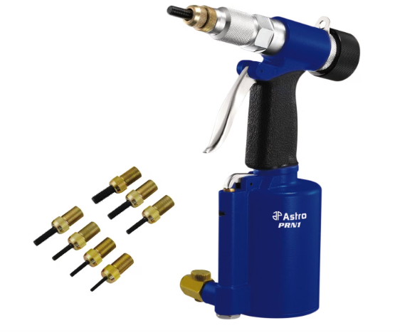 Astro Pneumatic Tool PRN1 3/8" Capacity Pneumatic Rivet Nut Setting Kit - Metric & SAE